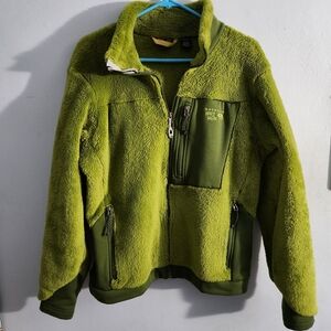 Mountain Hardwear Fuzzy Green Jacket Large